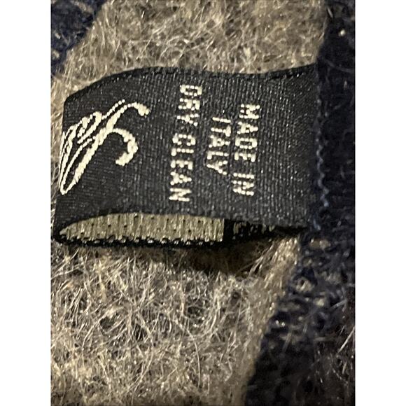 Vintage Saldarini luxury scarf / wrap mohair blend Italian Floral Fringed - Picture 6 of 12